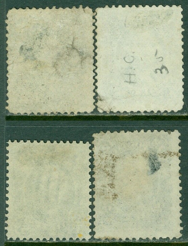 EDW1949SELL : USA 1861 Sc #69. 4 stamps Used. Minor faults Nice fronts. Cat $400