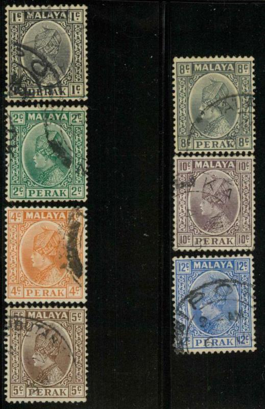 Malaya Perak 69-75 Used VF H (missing 73)