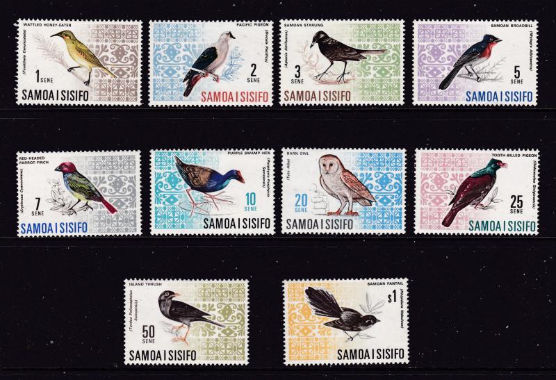 Samoa x 2 mint part sets,birds to $1 & shells to $2