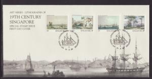 Singapore 559-562 Paintings 1990 U/A FDC