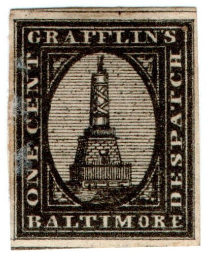 (I.B) US Local Post : Grafflin's Despatch 1c (Baltimore)