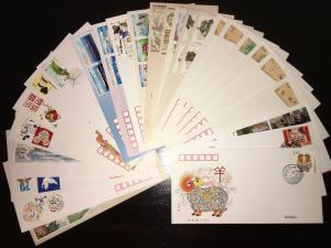 2015 PRC Full Year Stamps & S/S FDCs (85pcs) in Postal Fresh Condition