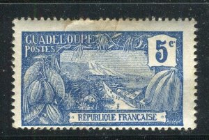 FRENCH GUADELOUPE; 1905 early Pictorial issue MINT MNH unmounted 5c.