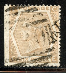 Great Britain #59b, Used,  strait edge.