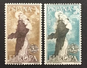 Spain 1963 #1180-1,  Europa MNH.