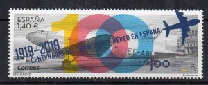 SPAIN - 2019 - CENTENARY OF AIR TRANSPORTATION IS SPAIN - DC 3 -