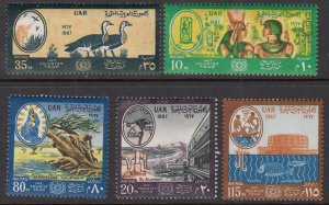 Egypt 719-720,C113-C115 MNH VF