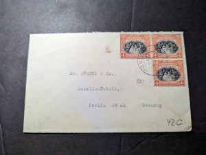 1937 British North Borneo Cover Kudat to Berlin SW 61 Germany