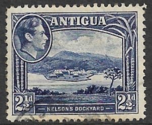 ANTIGUA 1938-51 KGVI 2 1/2d NELSON'S DOCKYARD Pictorial Sc 88a VFU