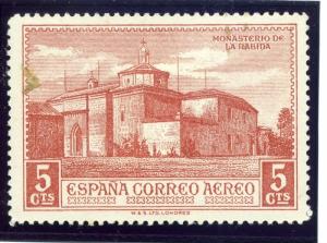 SPAIN;  1930 early Columbus AIR issue fine Mint hinged 5c. value