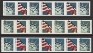 4487a,4489a,4491a,4486-91 Lady Liberty & Flag PNC7 P,S,V MNH $1 Shipping