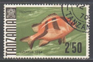 Tanzania Scott 31 - SG154, 1967 Fish 2/50 used