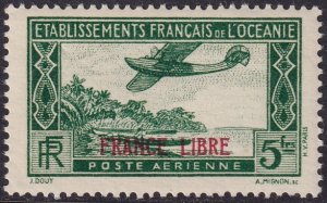 French Polynesia 1941 Sc C2 air post MLH*