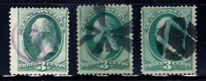 Selected 1870s-1890s Fancy Cancels Used on Contemporary USA Classic Stamps..[DS]