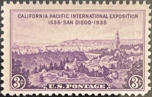 Scott #773 1935 3¢ California Pacific International Exposition MNH OG
