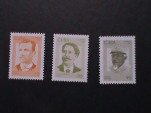 CUBA-1998-FAMOUS PERSONS OF CUBA-T MINT VF-HARD TO FINE WE SHIP TO WORLD WIDE