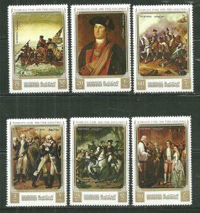 Manama MNH Set Of 6 George Washington