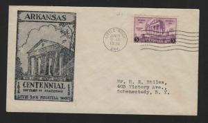 1936  ARKANSAS CENTENARY  782-41  Little Rock Philatelic  CV $20