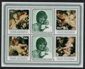 Cook Is. Rubens paintings Christmas MS 1982 MNH SC#687-690 SG#MS860