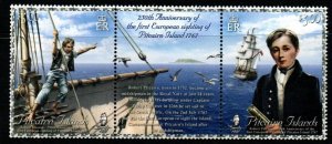 PITCAIRN ISLANDS SG996/7 2017 SIGHTING OF PITCAIRN MNH