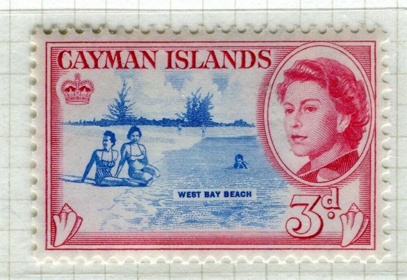 CAYMAN ISLANDS; 1962 early QEII pictorial issue fine Mint hinged 3d. value
