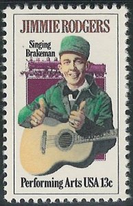 Scott: 1755 United States - Performing Arts: Jimmie Rogers - MNH