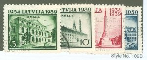 Latvia #208/212 Used Multiple