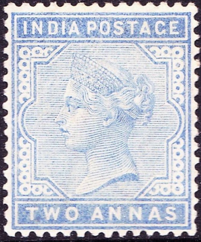 INDIA 1883 QV 1 Anna Pale Blue SG91 MH