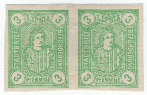 (I.B) Germany Local Post : Leipzig 3pf (Lipsia) proof