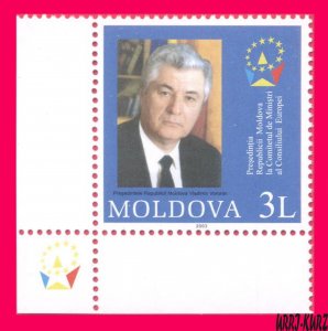 MOLDOVA 2003 Famous People President Vladimir Voronin Council of Europe 1v MNH