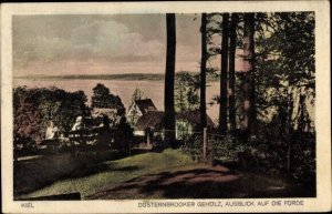 PC 1929 Kiel in Schleswig Holstein, Düsternbrooker wood, view of the fjord.