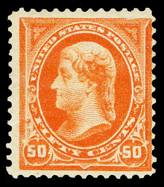 Scott 275 1895 50c Jefferson Watermarked Issue Mint Fine OG HR Cat $260