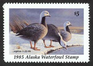 #1, Alaska State Duck stamp, SCV $10