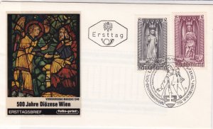 Austria 1969 Holy 500 Year Illust. Wien Slogan Cancel Stamps FDC Cover Ref 35047