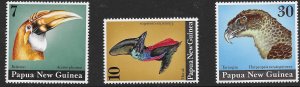 Papua New Guinea 399-401 1974  set 3 VF NH