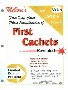 Mellone First Day Cover Photo Encyclopedia First Cachets 1970s Volume 4