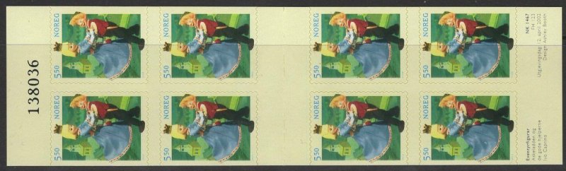 NORWAY SGSB133 2002 FAIRYTALE CHARACTERS BOOKLET MNH 