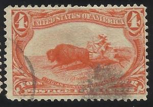 287 4c Used F/VF Centering