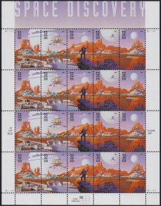 3242a Space Discovery Sheet MNH