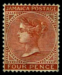 1908 Jamaica #49 QV Ordinary Paper Wmk 3 - OGHR - VF - CV$77.50 (ESP#3508) 