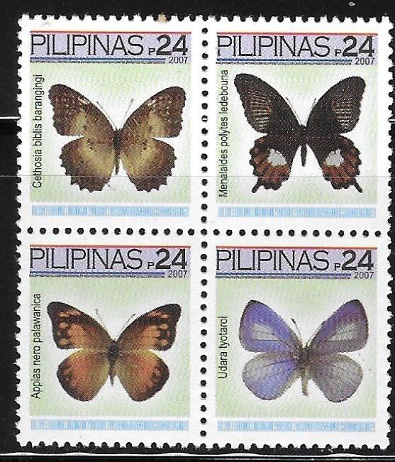 Philippines 2007 Butterflies Sc 3039 MNH A2044