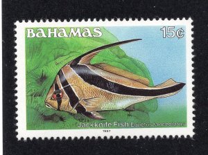 Bahamas 1987 15c Fish, Scott 606c MNH, value = $1.00