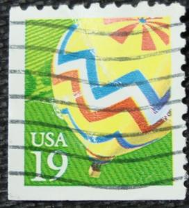 US #2530 Used Booklet Single, Balloon, SCV $.25 L3