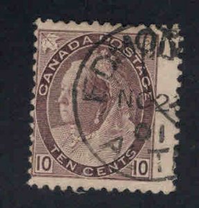 Canada Used Scott 83 Used 10c Victoria stamp CV $30