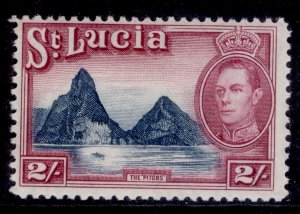 ST. LUCIA GVI SG136, 2s blue & purple, M MINT. Cat £15.