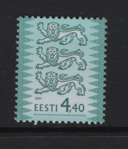 Estonia  #379  MNH 2001  three lions  4.40k (inscribed 2001)