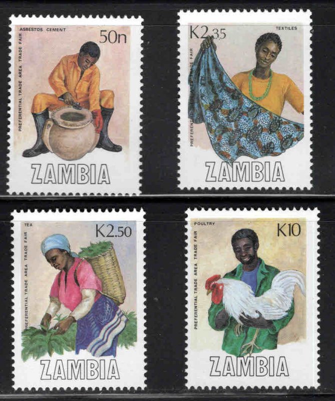 Zambia Scott 444-447 MNH**  set