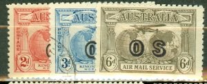 IW: Australia CO1 mint; O1-2 used CV $92.50