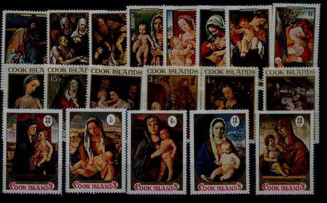 Cook isl. MNH lot Painting/Easter/Christmas,19val