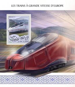 DJIBUTI - 2017 - European Speed Trains - Souv Sheet - M N H